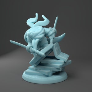Ninja Salamnder / Tabletop Model / Miniature Figurine | Twin Goddess Minis