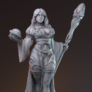Morgana the Enchantress / Tabletop Model /Miniature Figurine | MythReal Games