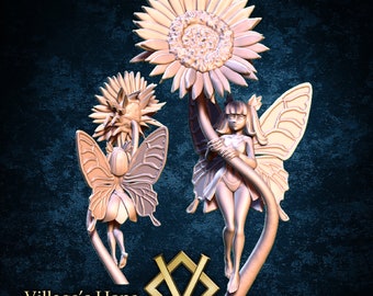 Sunflower Fairy / Tabletop Model / Miniature Figurine | Village's Hope