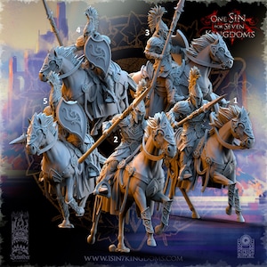 Elven Light Cavalry / Tabletop Models / Miniature FIgurine | The Beholder Miniatures