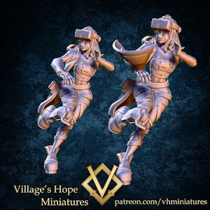 Cyber Hacker Girl / Tabletop Model / Miniature Figurine | Village&#39;s Hope