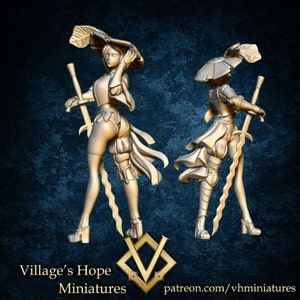 Landsknecht Girl / Tabletop Model / Miniature Figurine | Village&#39;s Hope Miniatures