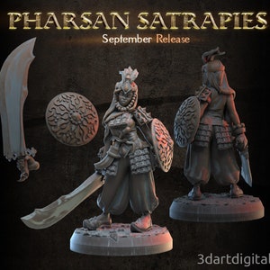 Female Ebonartis Warrior / Tabletop Prop / Miniature Figurine | 3DArtDigital