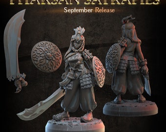 Ebonartis Kriegerin / Tabletop Prop / Miniatur Figur | 3DArtDigital