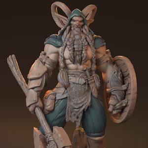 Kordak Haemon the Satyr Warrior / Tabletop Model / Miniature Figurine | MythReal Games