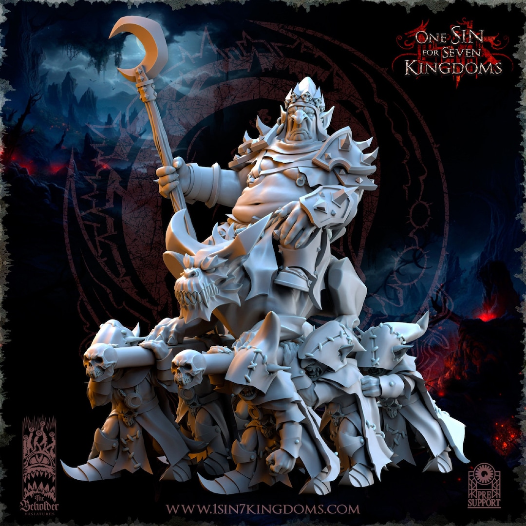 Tabletop Tyrant Kingmaker Figurenkoffer – Mit 2x 60 Mm Zupf-Schaumtabletts, 38x30x15 Cm, Wasserabweisend