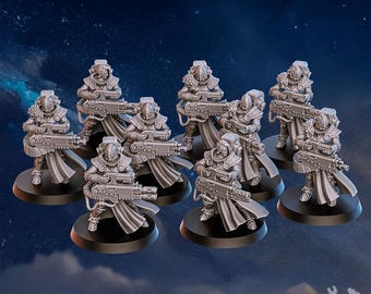 Stormpride Sisterhood White Fang Heavy Squad / Tabletop Model / Wargaming Miniature | DakkaDakka