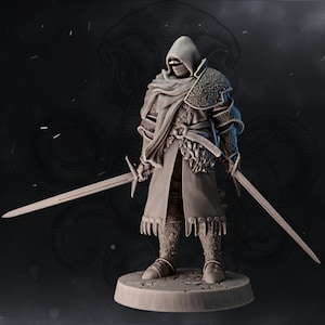 Exiled Knight / Tabletop Model / Miniature Figurine | Realstone Miniatures