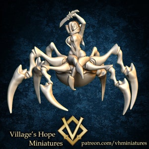 Arachne Assassin / Tabletop Model / Miniature Figurine | Village's Hope Miniatures