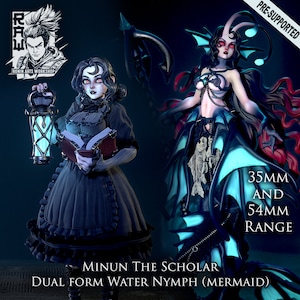 Minun the Angler Mermaid / Tabletop Model / Miniature Figurine | Ronin Arts Workshop