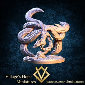 Volpe a nove code / Modello da tavolo / Figurina in miniatura / Miniature di Village's Hope