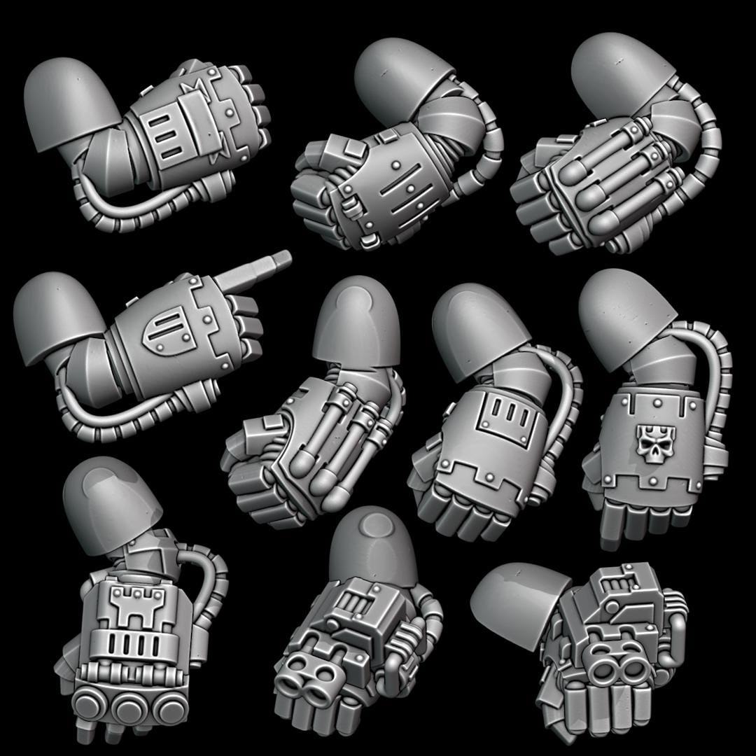 Celestial Warrior Powered Fist Kit / Tabletop Model / Wargaming Miniature | Sunforged Legion