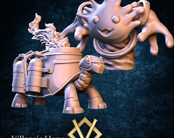 Water Golem and Fire Turtle / Tabletop Model / Miniature Figurine | Village's Hope