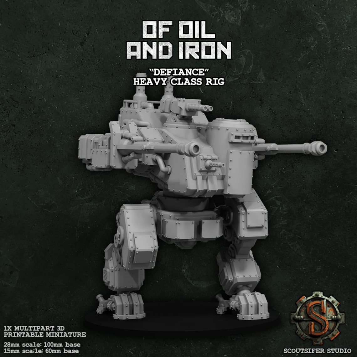 Heavy Class Rig Defiance / Tabletop Model / Wargaming Miniature ...
