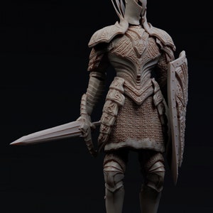 Dark Knight Soldier / Tabletop Model / Miniature Figurine | Realstone Miniatures