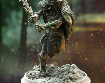 Druidic Barbar Aloxian / Tabletop Modell / Miniatur Figur | DM Stash