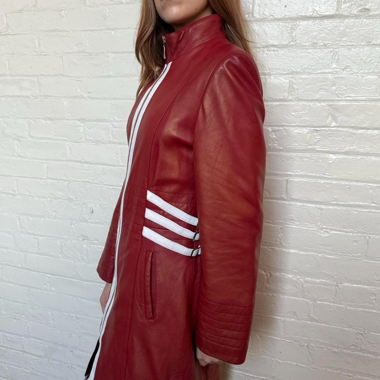 ジャケット・アウター Vnintage leather mods coat Authentic Carnaby St . Mod Leather Jacket. - Etsy