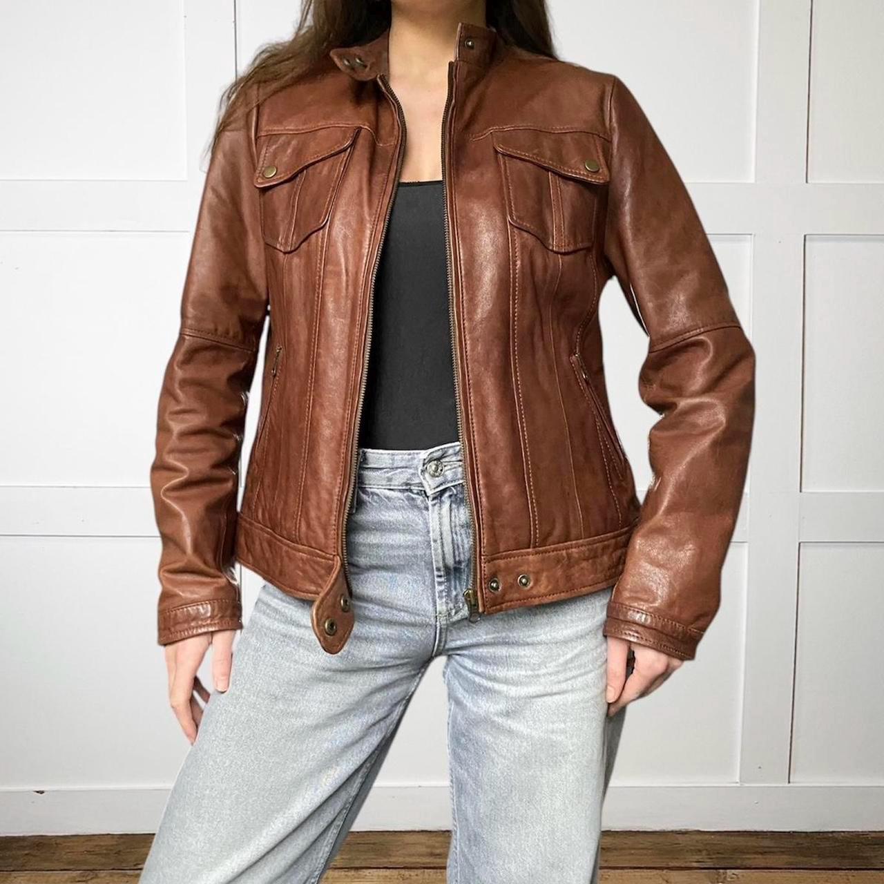 ジャケット・アウター 80s real leather jacket a-2 brown y2k