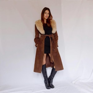 Vintage embroidered shearling coat - Etsy 日本