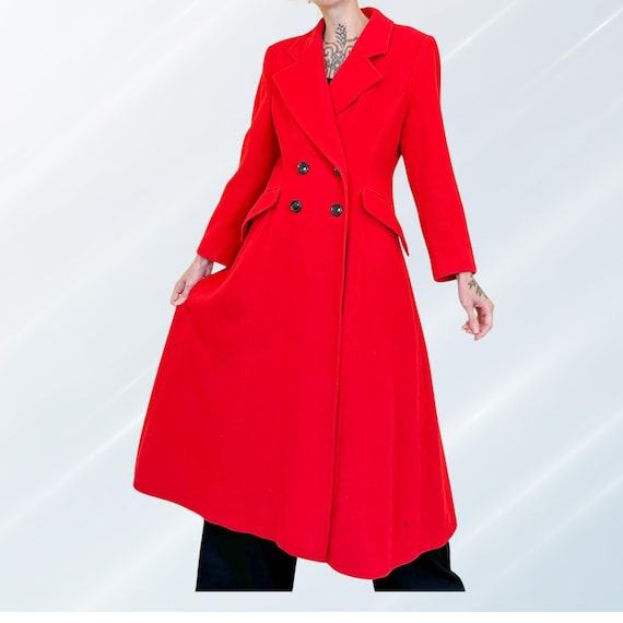 Klassischer Mantel Wollmantel Damen Dunkelrot Trenchcoat Rote