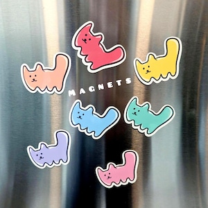 Gummy Cat Magnet: Handmade Rainbow Candy Decor