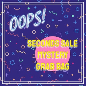 Seconds Sale Mystery Pack - "Oops!" - Imperfect Stickers and/or Magnet(s) Included - Minor Flaws - Variety - Surprise - Random - Handmade