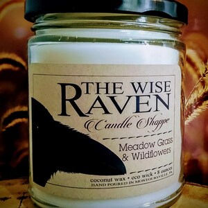 Meadow Grass & Wildflowers 8oz Coconut Wax Candle