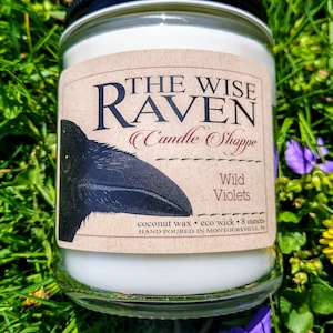 Wild Violets 8oz Coconut Wax Candle