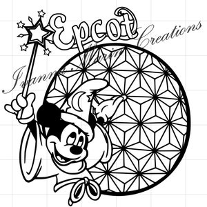 Mickey Mouse Epcot SVG