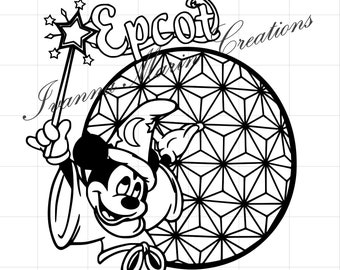 Mickey Mouse Epcot SVG