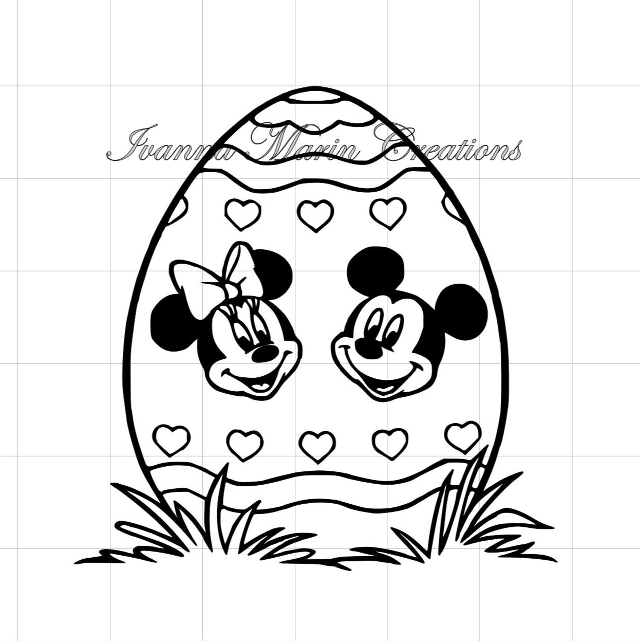 Easter Egg Mickey Mouse Minnie Mouse SVG Etsy
