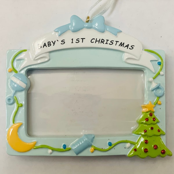 Baby’s First Christmas Picture Frame Ornaments