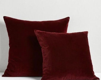 maroon accent pillows
