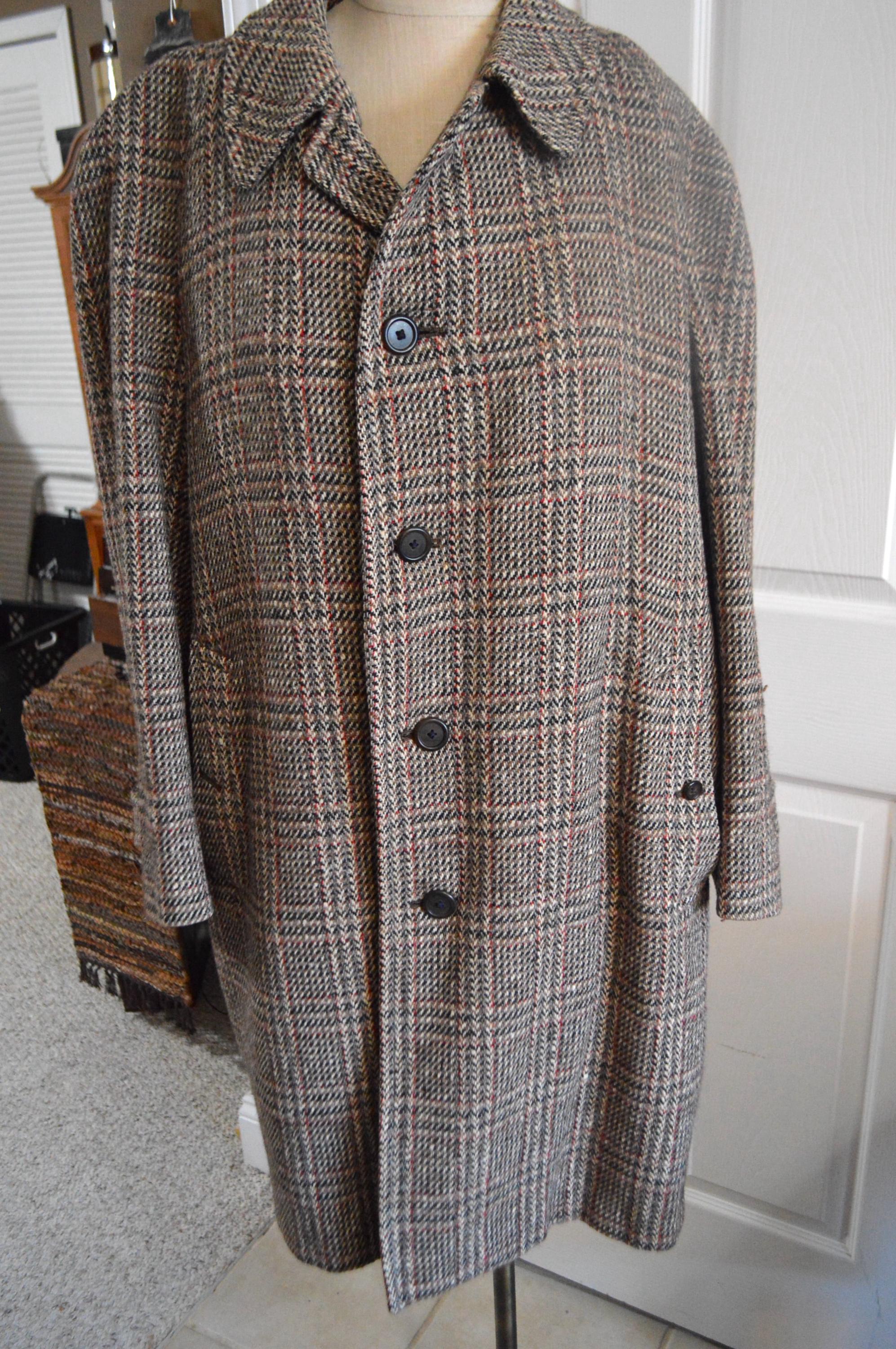 Burberry Tweed Coat - Etsy
