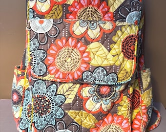 Vera Bradley Paisley Meets Plaid Large Backpack - Etsy display picture 3