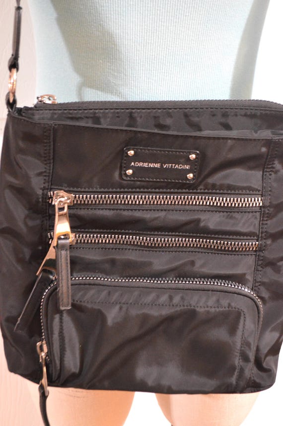Adrienne Vittadini Black Crossbody Travel Bag - Etsy