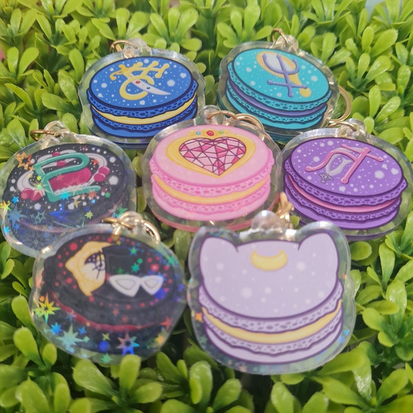 Sailor's Delight Macaron Keychains | Outer Senshi | Sailor Moon inspired