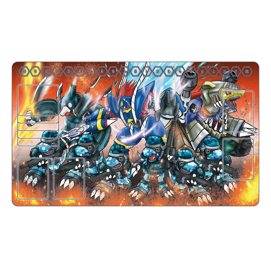 Digimon TCG Playmat 60x35cm - Gaming Mousepad, Rutschfeste Basis, Mit Schutztasche