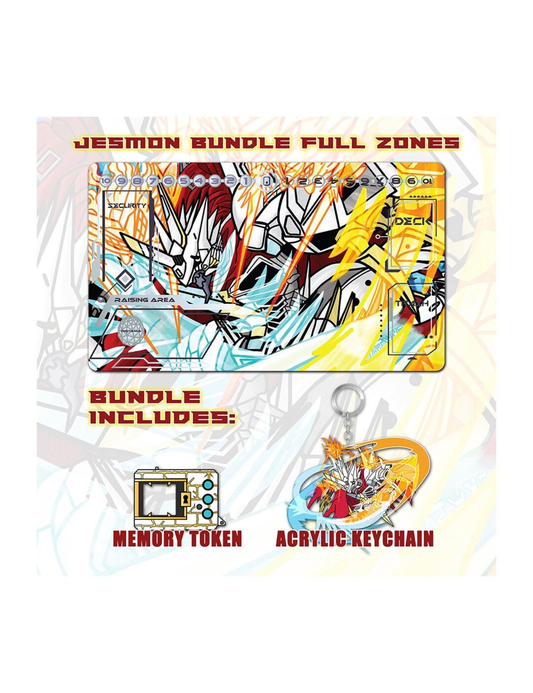 Jesmon Digimon Playmat Bundle Digimon Card Game Digimon Etsy