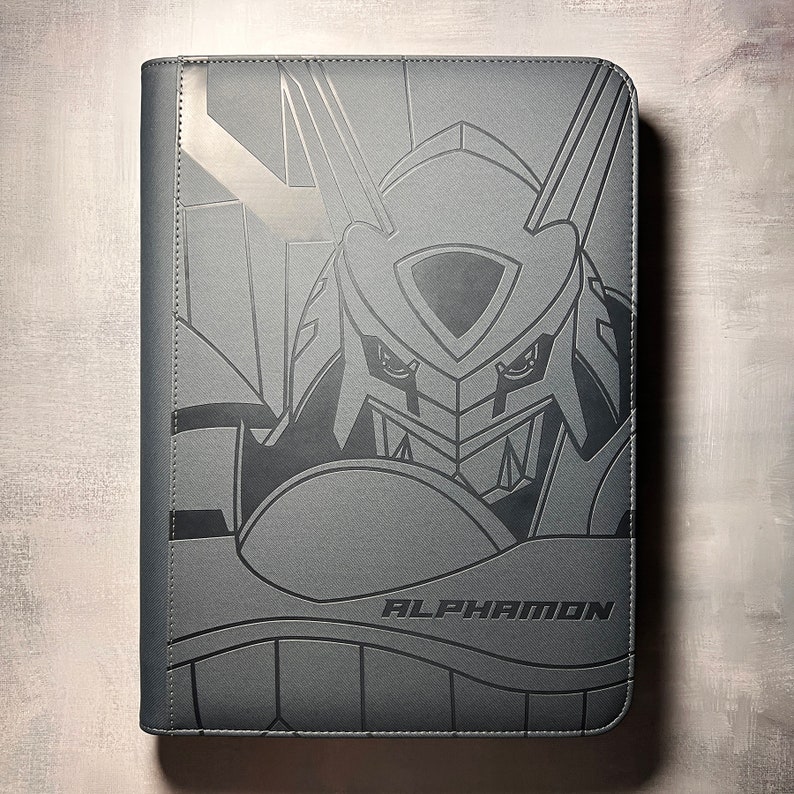 Alphamon Digimon Card Binder PU Leather Tcg Binder Digimon Etsy