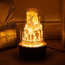 One Piece Paper Lamp, Paper Cut-out Lamp, Night Light, Paper Handicrafts, Bedside Lamp, Straw Hat Crew, Ambience Lamp, Pirate King