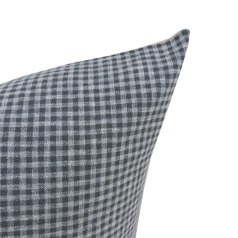 MILLIE || Blue Gingham Pillow Cover, Blue Pillow, Checkered Pillow, Blue Gingham Pillow image 3