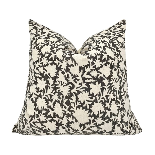 Black Cream Pillows Etsy