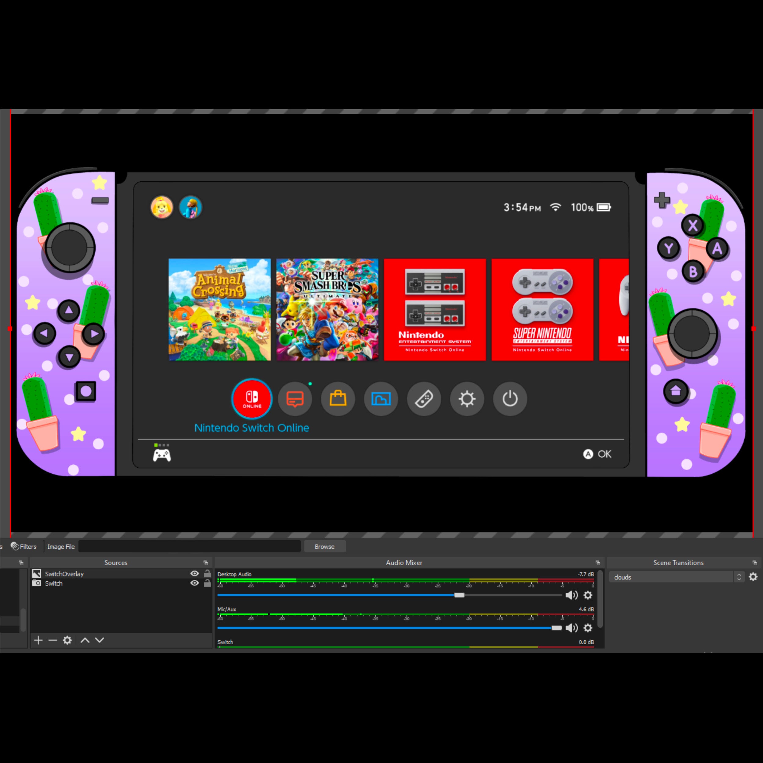 Switch Overlay (streaming Asset)- Cactus Theme (OBS and SLOBS Friendly ...