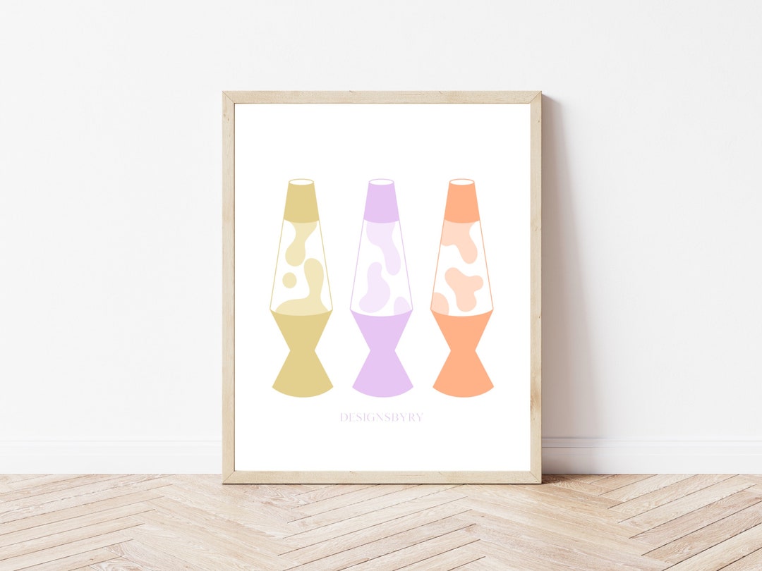 Lava Lamp Wall Decor, Wall Art, Wall Art Decor, Wall Prints, Retro