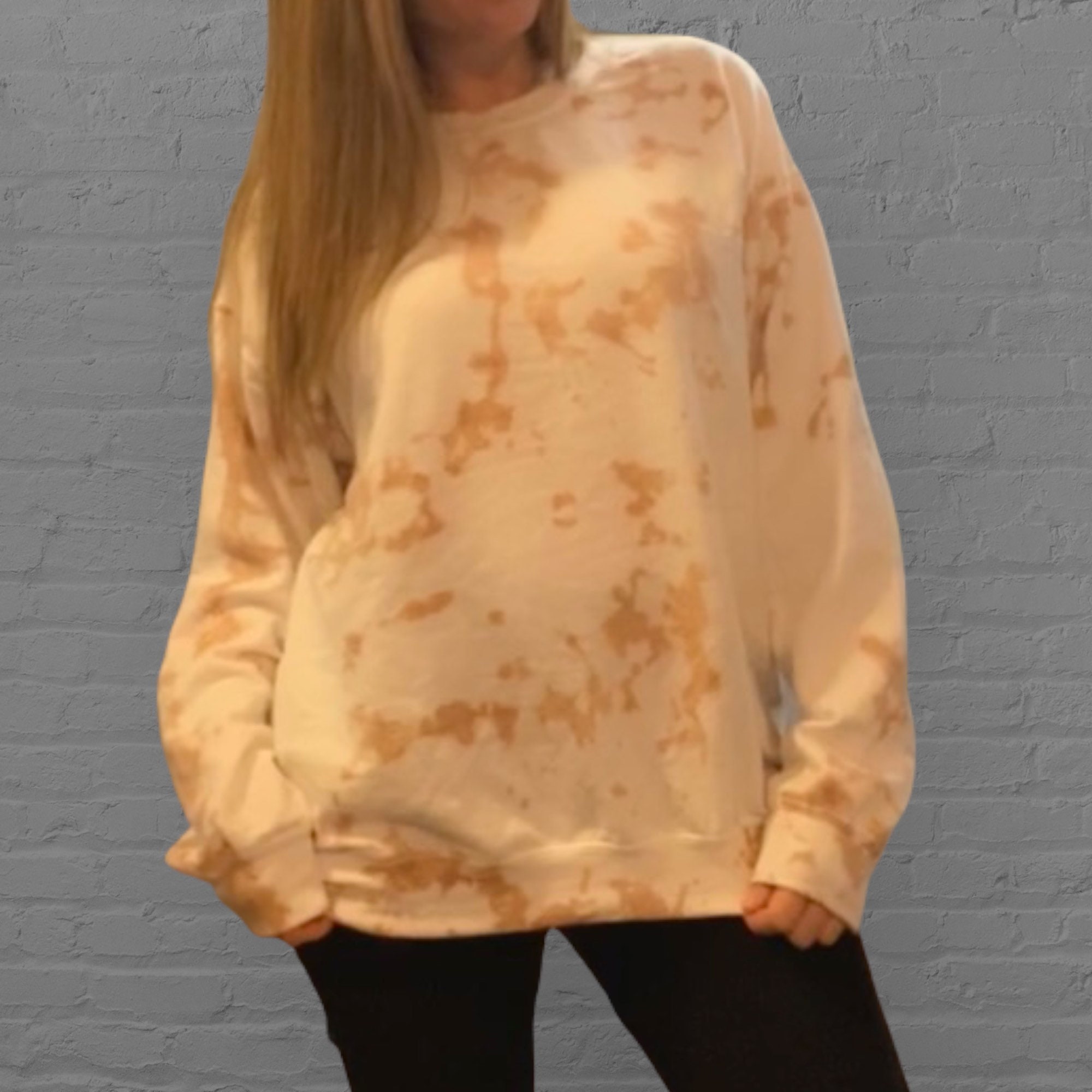 neutral tie dye sweatshirt