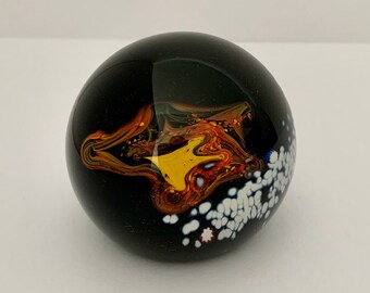 Selkirk Glass Merlin Sky Large Glass Paperweight Wizard's Selkirk Glass Merlin Sky Large Glass Paperweight Wizard's