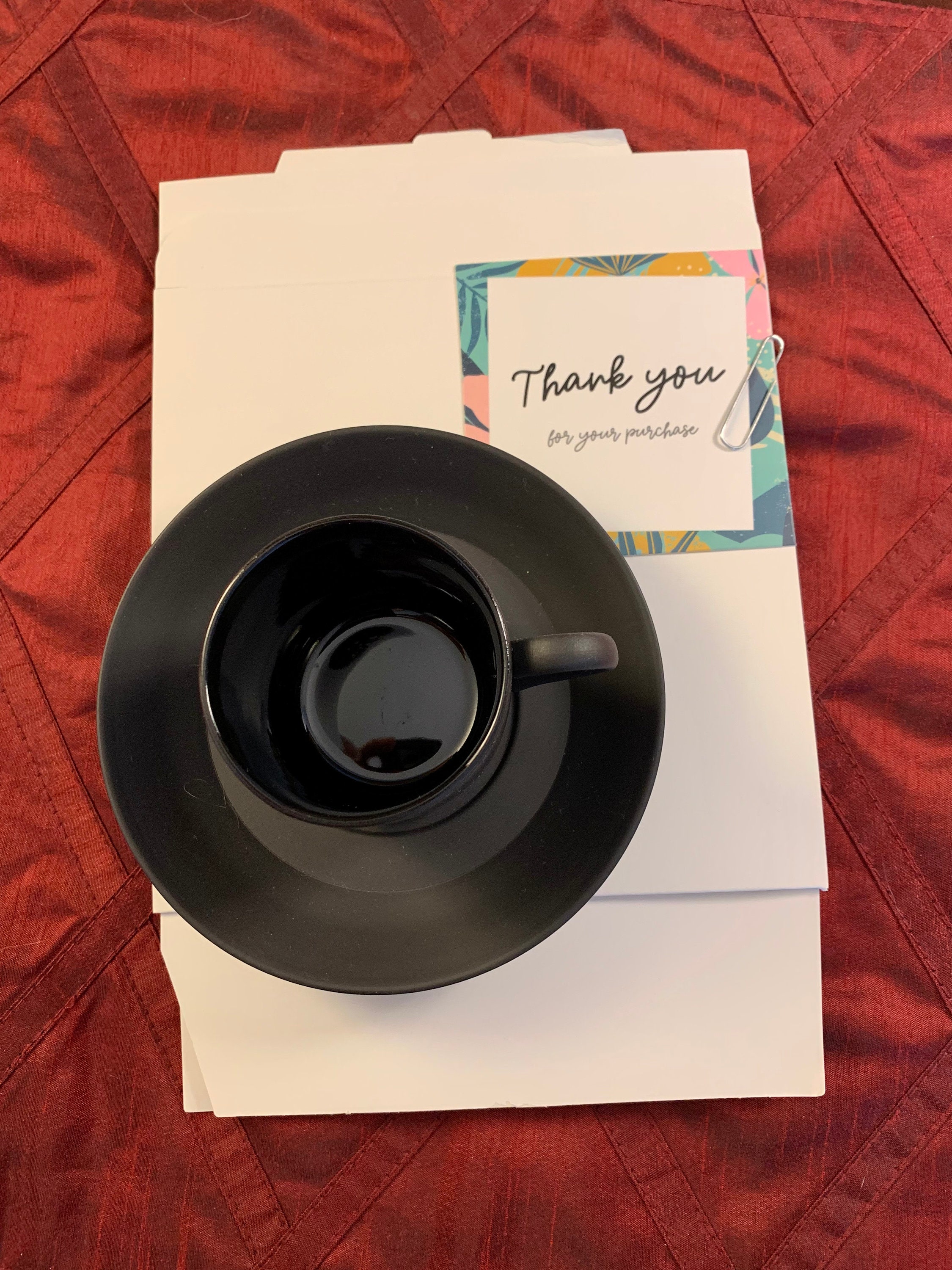 Rare Vintage Wedgwood Black Basalt Demitasse Cup and Saucer Set Bond