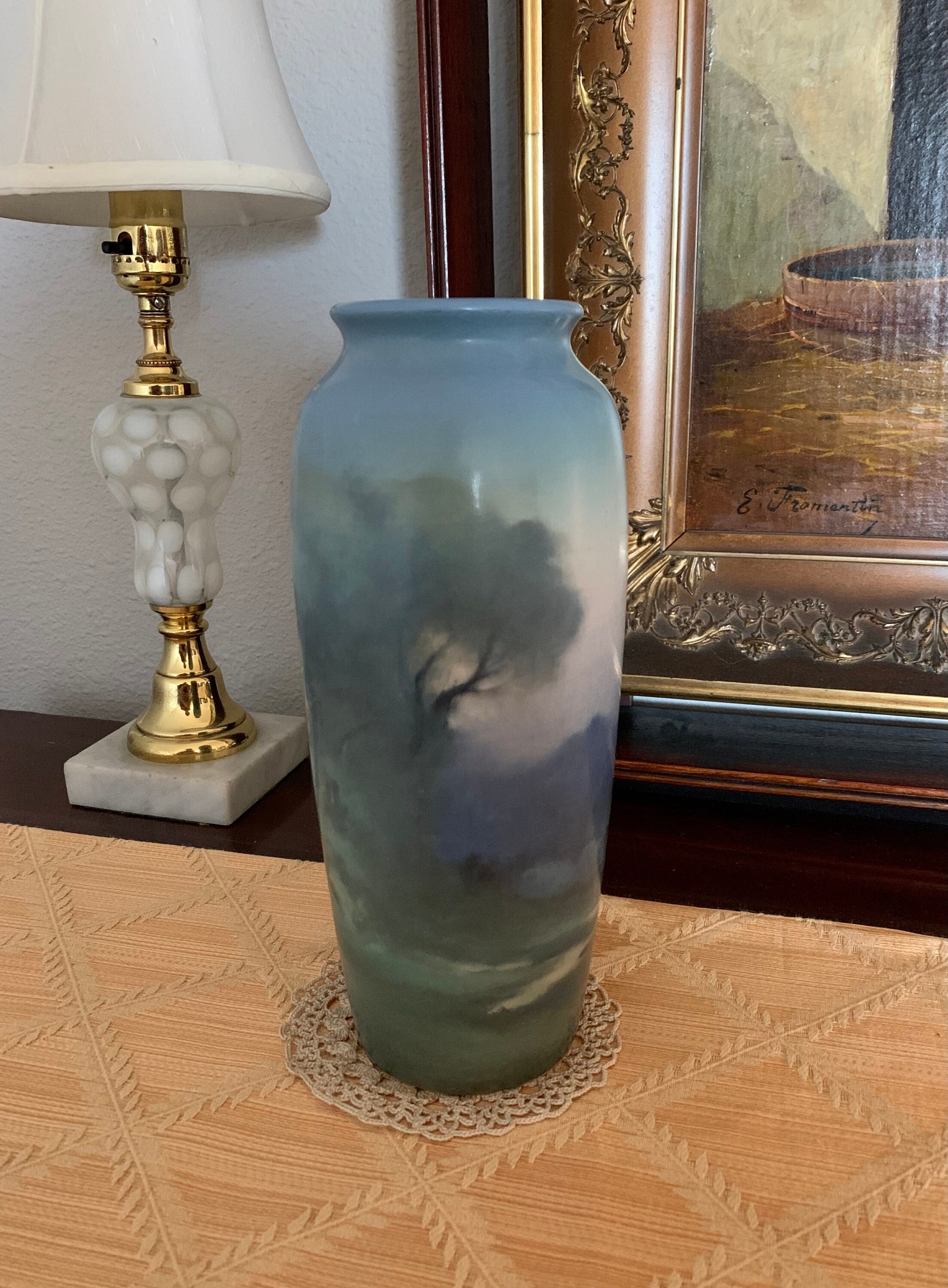 扁額　風景 Rookwood 風景彫刻タイル 1st Edition Cincinnati