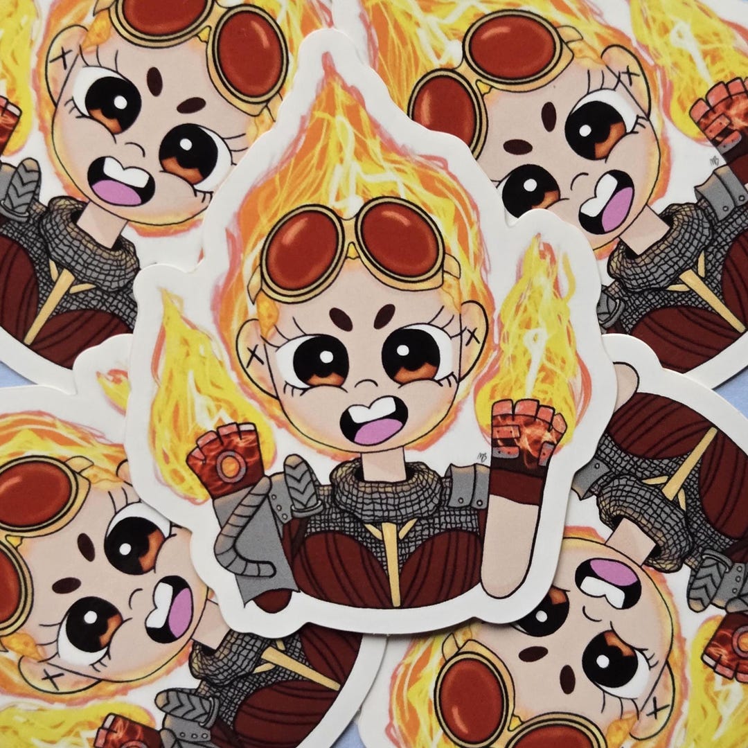 Bold Pyromancer Sticker - Etsy